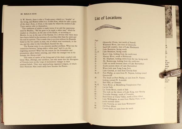 1968 Bunjil's Cave by Aldo Massola Australian Aboriginal Myths & Legends Book