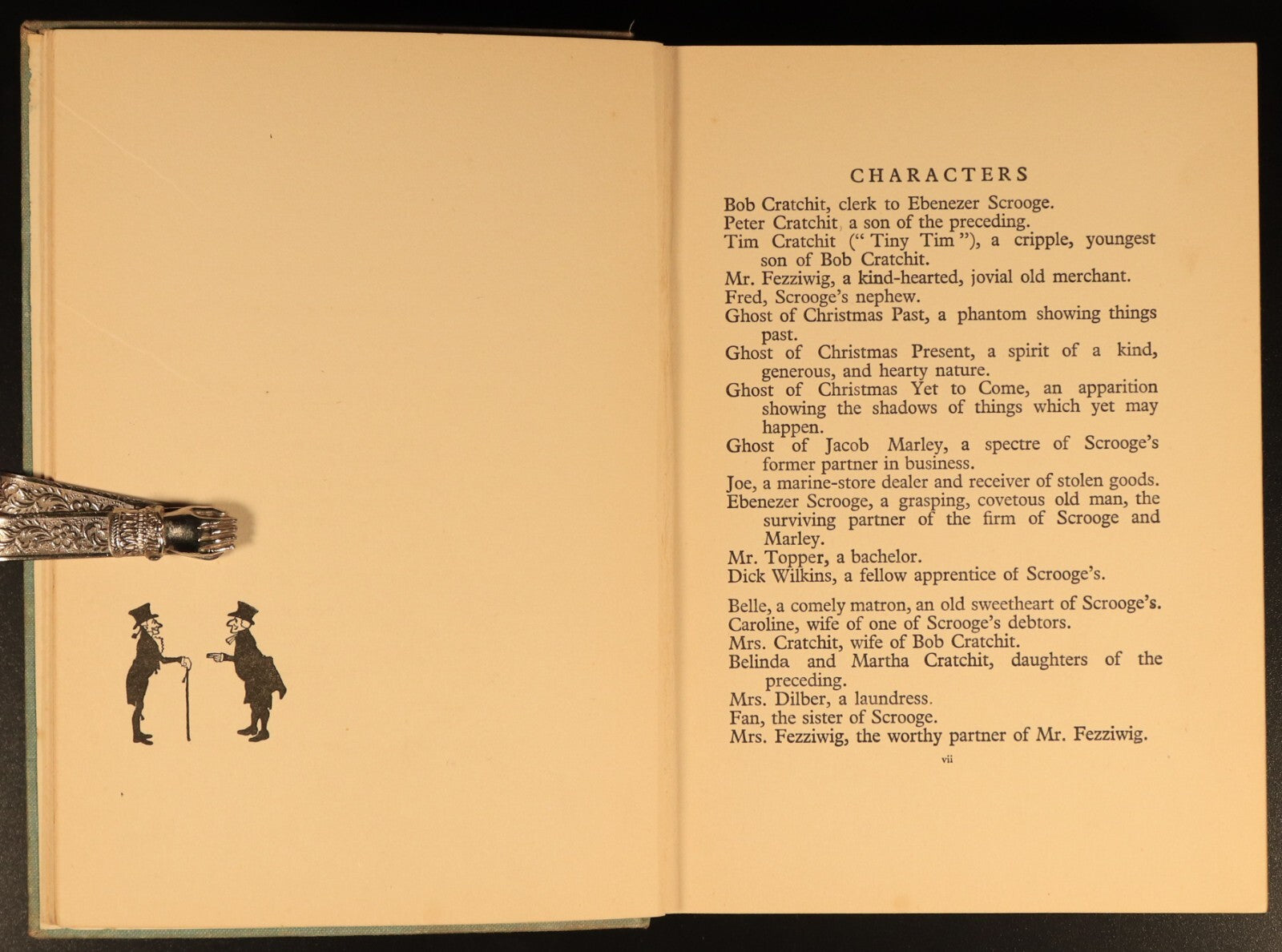 1933 A Christmas Carol: Charles Dickens Antique Fiction Book Arthur Rackham