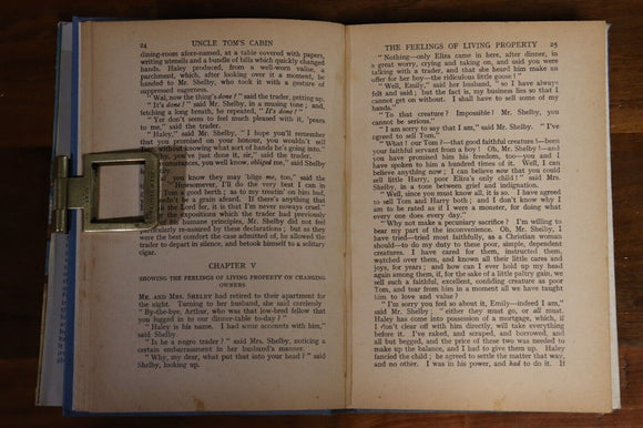 c1945 Uncle Tom's Cabin by Harriet Beecher Stowe Antique Fiction Book Dustjacket