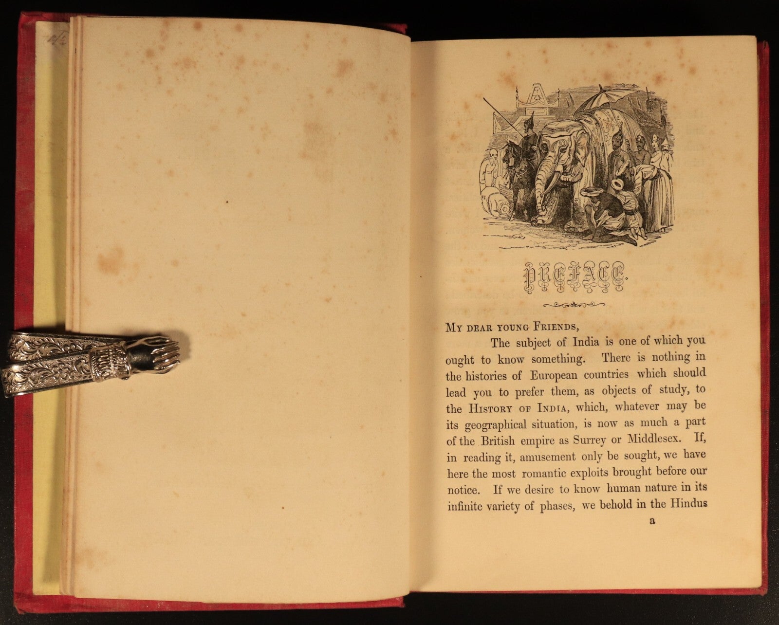 c1857 Our Oriental Kingdom by Peter Parley Antiquarian Indian History Book