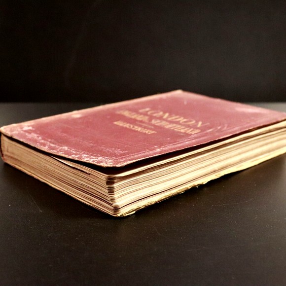 1871 London England und Schottland by Ravenstein Antiquarian Travel Guide w/Maps