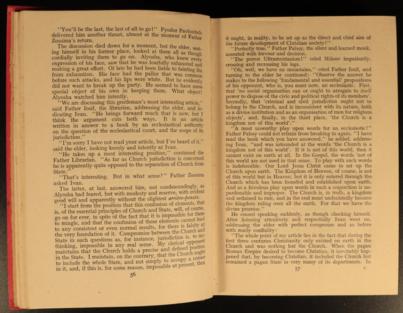 1945 The Brothers Karamazov by Fyodor Dostoevsky Antique Russian Literature Book
