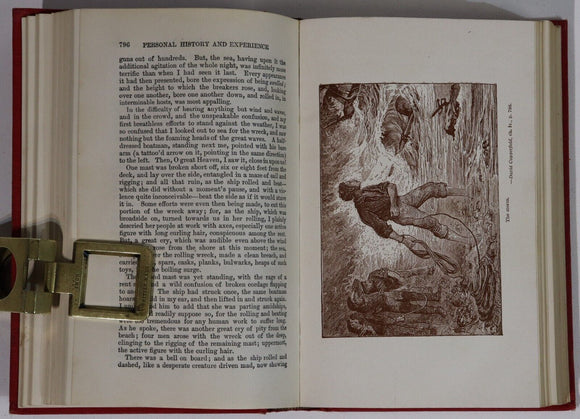 1911 2vol David Copperfield by Charles Dickens Antique British Fiction Book Set