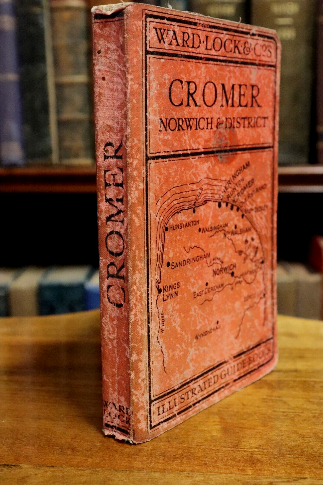 c1925 Guide To Cromer: Ward Lock & Co Antique Travel Guide Book w/Maps