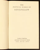 1948 The Poetical Works Of Longfellow Antique Poetry Book Oxford Uni Press Ed.-5