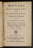 1783 Oeuvres Pastorales De M Merthghen French Antique Religious Theology Book-3