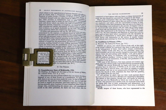 1977 Select Documents In Australian History Manning Clark History Book