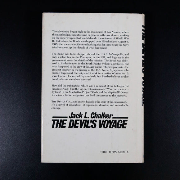 1981 The Devils Voyage by JL Chalker Vintage Military Fiction Book 1st Ed SIGNED