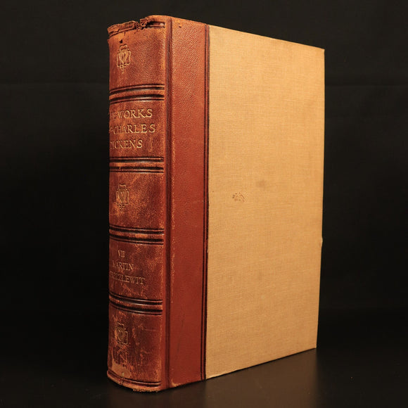 1912 Martin Chuzzlewit by Charles Dickens Antique Fiction Book Gresham V7