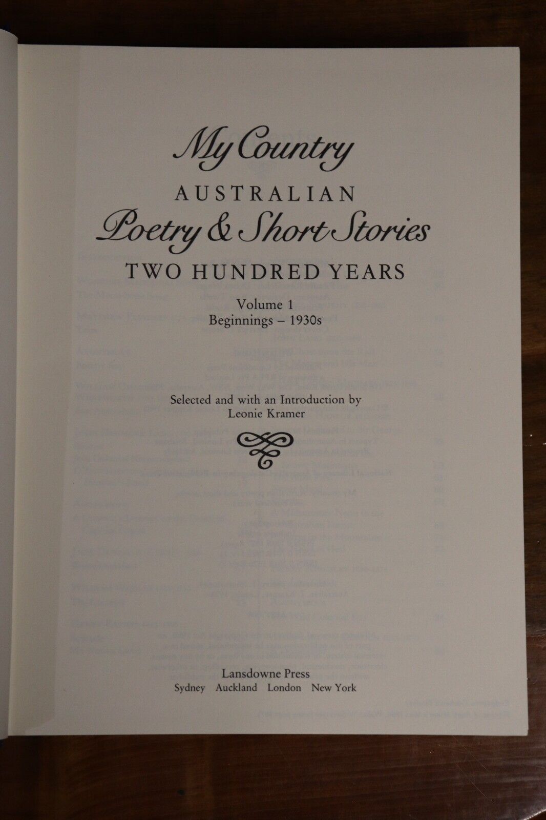 1985 2vol My Country: Australian Poetry & Short Stories Literature Book Set - 0