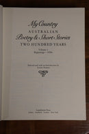 1985 2vol My Country: Australian Poetry & Short Stories Literature Book Set-2