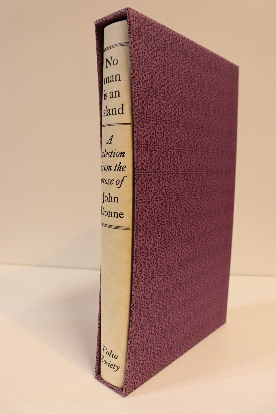 1998 No Man Is An Island by John Donne Folio Society Fiction Literature Book