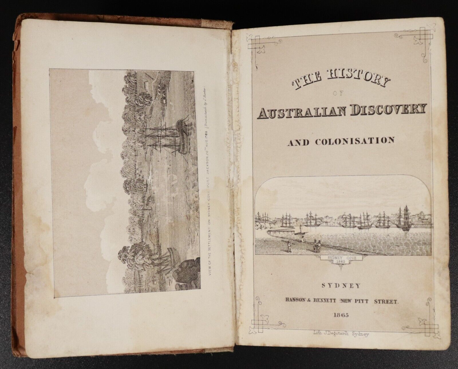 1867 History Of Australian Discovery & Colonisation Antiquarian History Book 1st