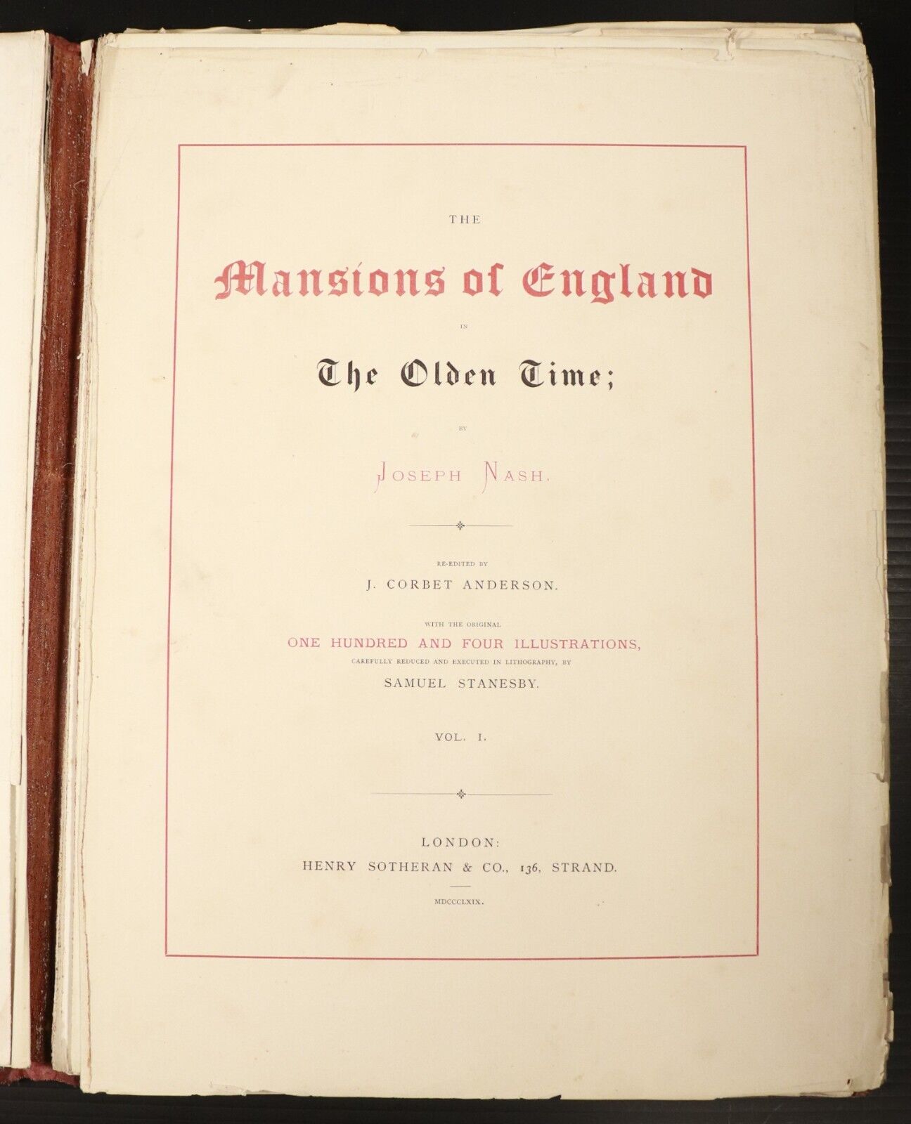 1869 4vol The Mansions Of England In Olden Time Antiquarian Architecture Books