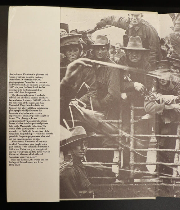 1984 Australians At War 1885-1972 Australian War Memorial Military History Book