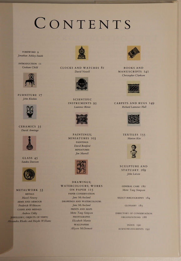 1999 Sotheby's Caring For Antiques Antique Collecting Reference Book