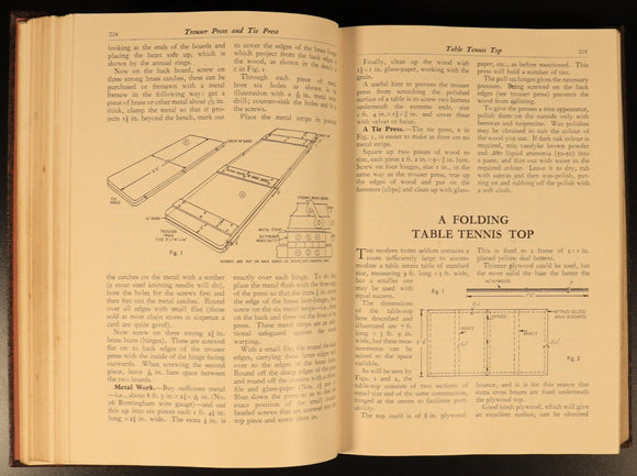 Practical Man's Book Of Things To Make & Do c1936 Antique Reference Book