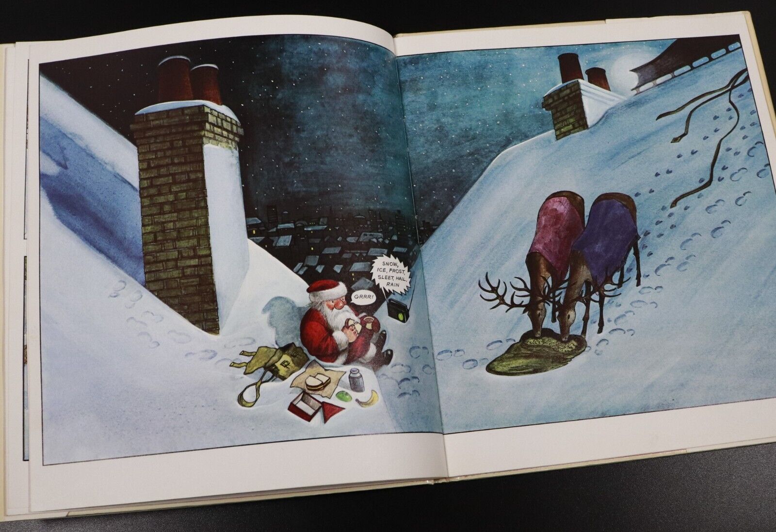 1973 Father Christmas by Raymond Briggs Vintage Childrens Book 1st Ed 2nd Print