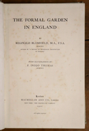 1901 The Formal Garden In England by R. Blomfield Antique Garden Design Book-2