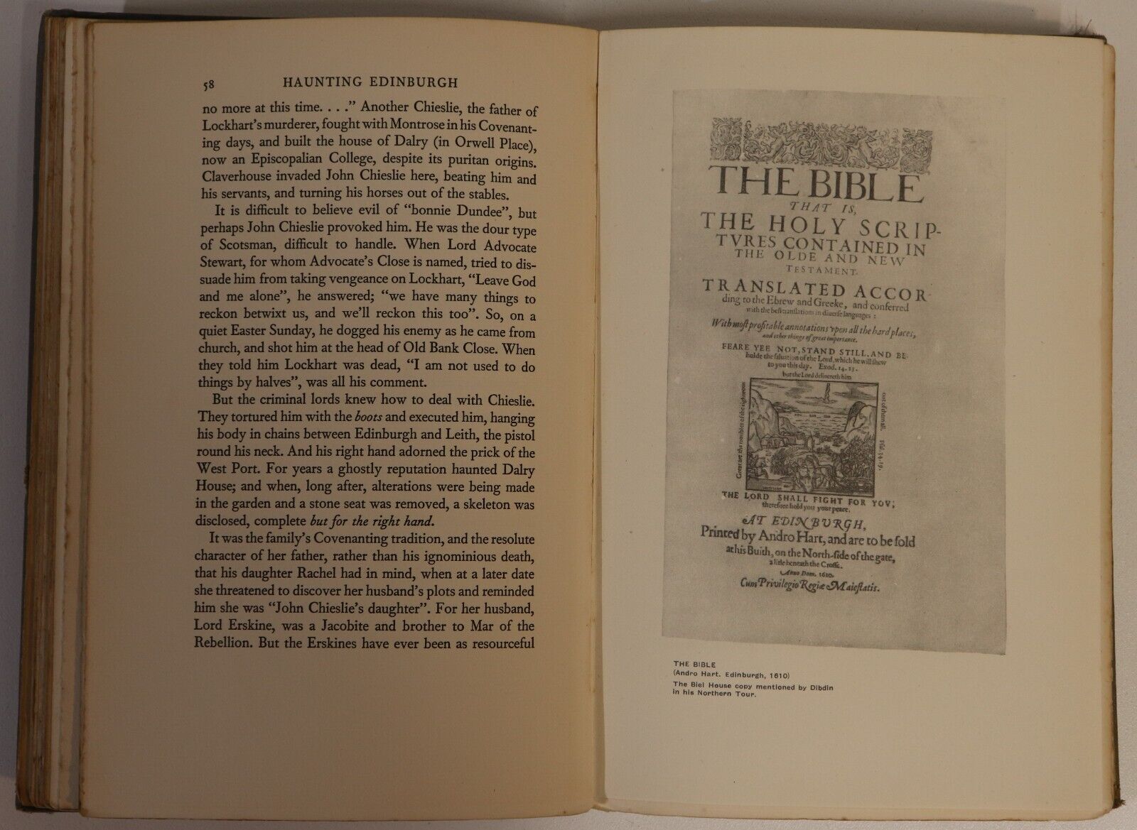 1929 Haunting Edinburgh by Flora Grierson Antique Scottish History Book