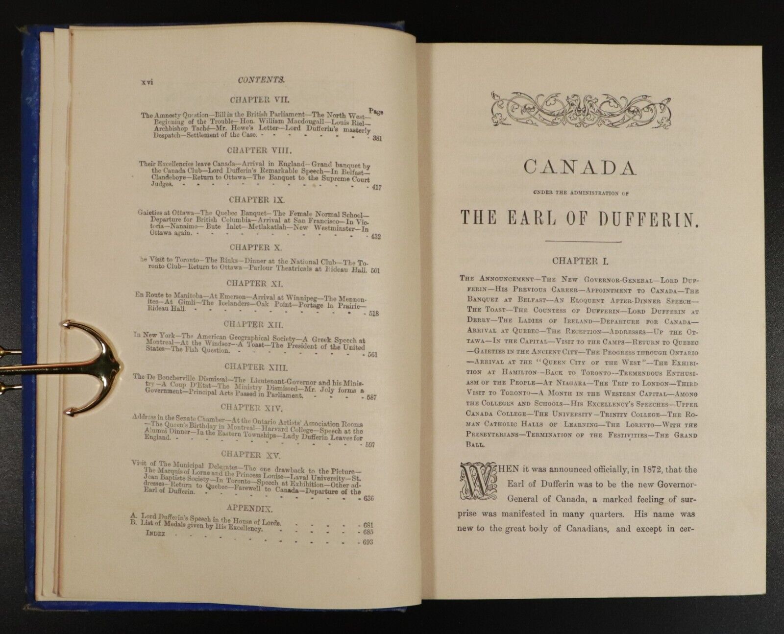 1879 Canada Under The Earl Of Dufferin Antique Canadian History Book