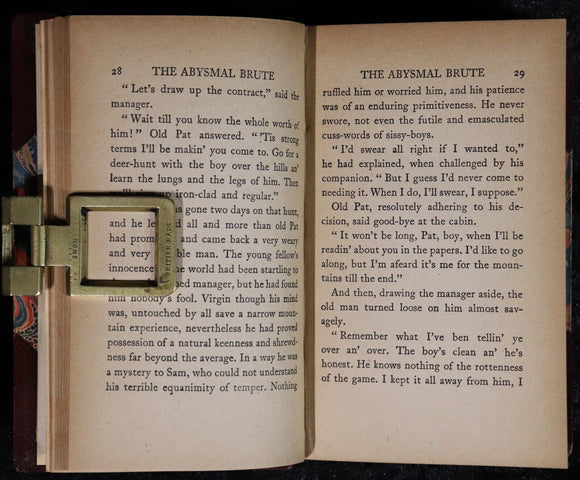 c1914 The Abysmal Brute & The Game by Jack London Antique Fiction Book