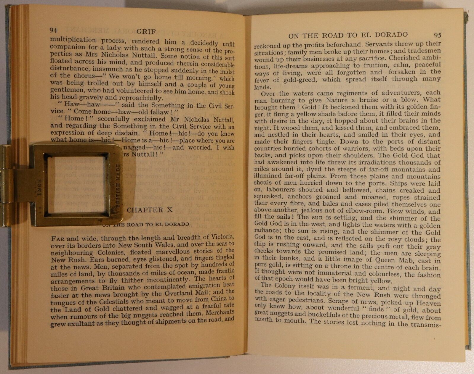 c1915 Grif: A Story Of Australian Life Antique Australian Colonial Fiction Book