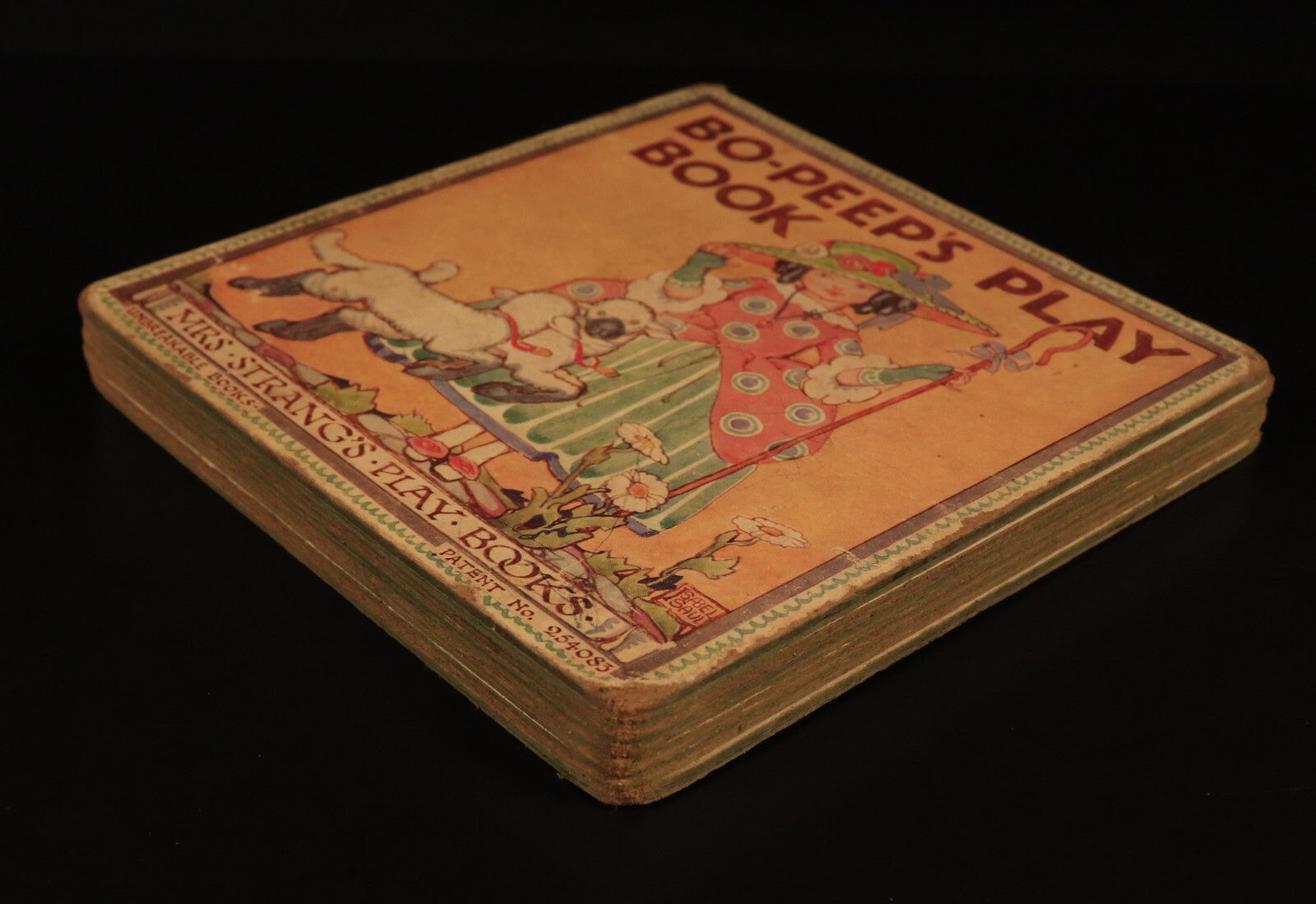 c1913 Bo-Peep's Play Book by Mrs Strang Antique Childrens Book Unbreakable Books