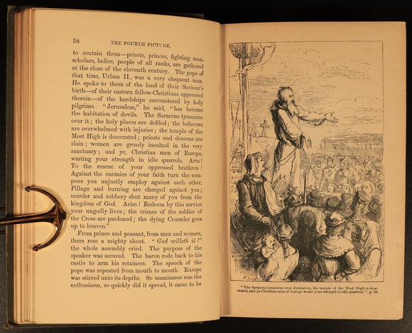 c1885 Noble Traits Of Kingly Men Illustrated Antiquarian British History Book