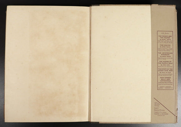 1921 Howard Pyle's Book Of Pirates Antique Childrens Book 1st Ed W/Dust Jacket