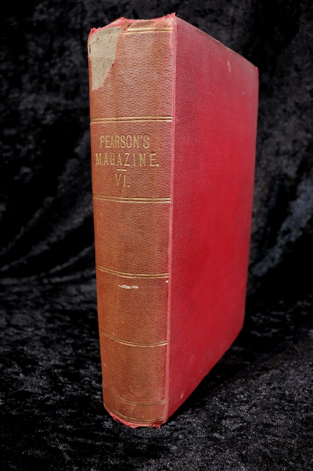 1898 Pearson's Magazine Antique British Literature History Book