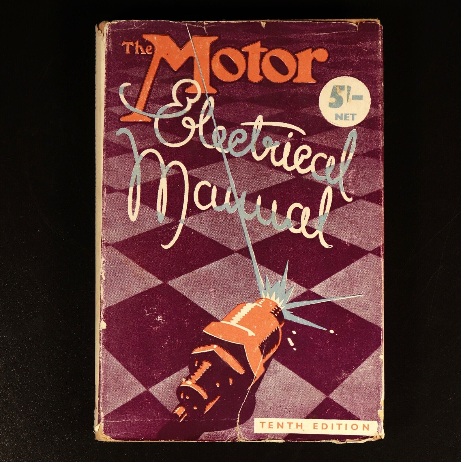 c1948 The Motor Electric Manual 10th Edition Antique Automotive Reference Book