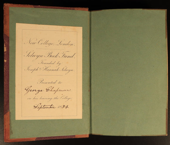 1851 History Of Christian Church Apostles by A. Neander Antique History Book