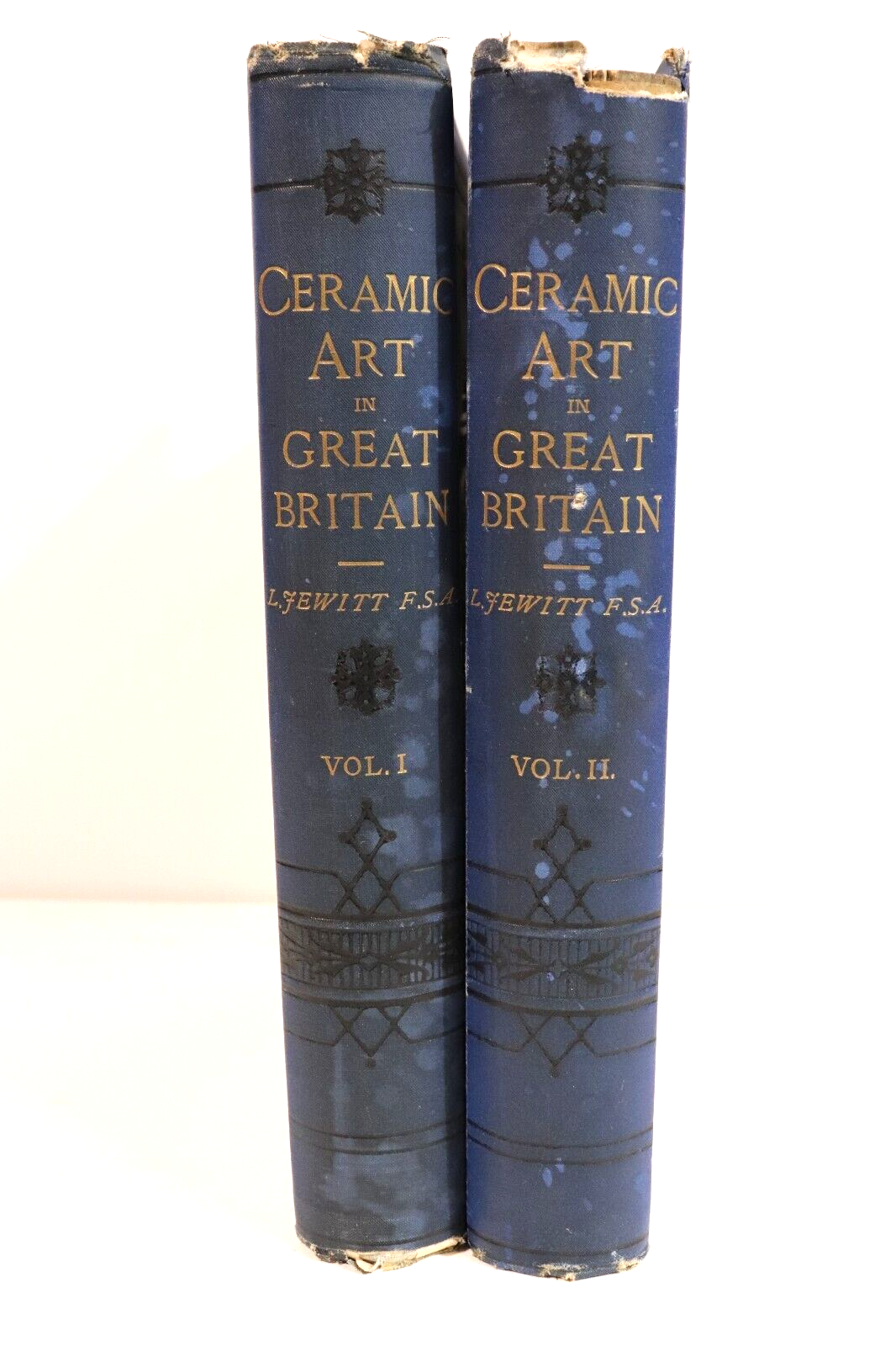 1878 2vol The Ceramic Art Of Great Britain Antique & Collectible Reference Books