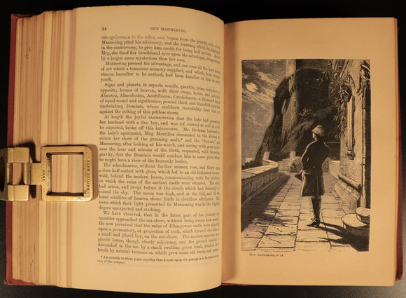 1882 Kenilworth + Guy Mannering by Walter Scott Antique Fiction Books 2vol In 1