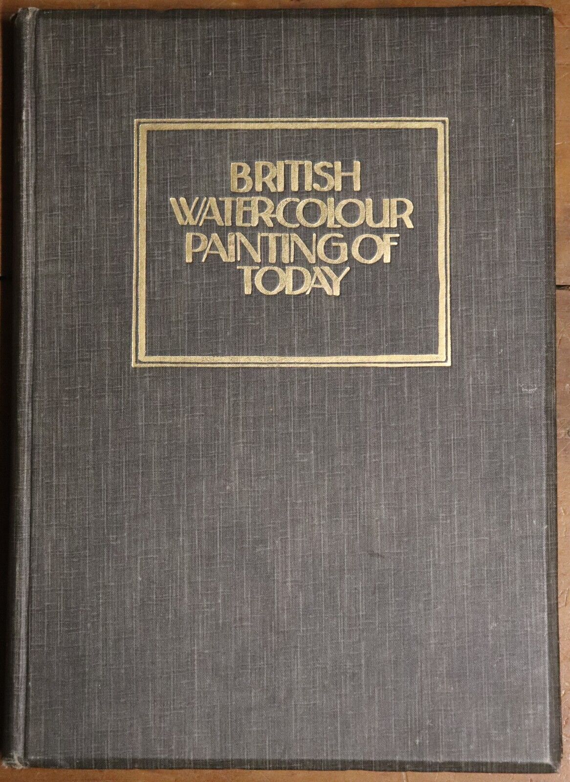 1921 British Water-Colour Painting Of Today G. Holme Antique Art Reference Book