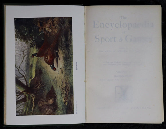 1911 4vol The Encyclopaedia Of Sport & Games Antique Book Set