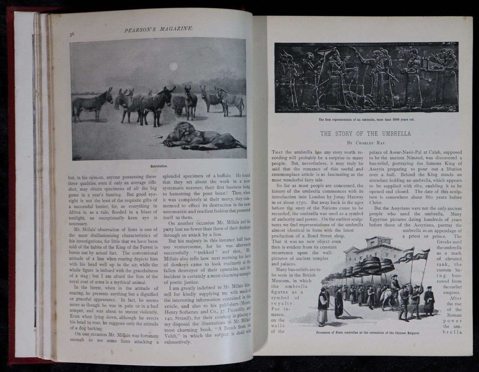 1898 Pearson's Magazine Antique British Literature History Book