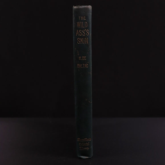 1896 The Wild Ass's Skin La Peau De Chagrin - H. De Balzac Antique Fiction Book