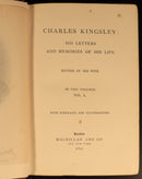 1891 Charles Kingsley Letters & Life British Religious History & Biography Books-7