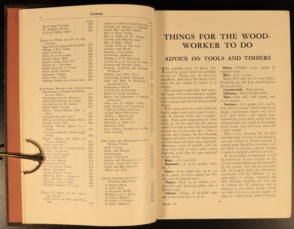 Practical Man's Book Of Things To Make & Do c1936 Antique Reference Book