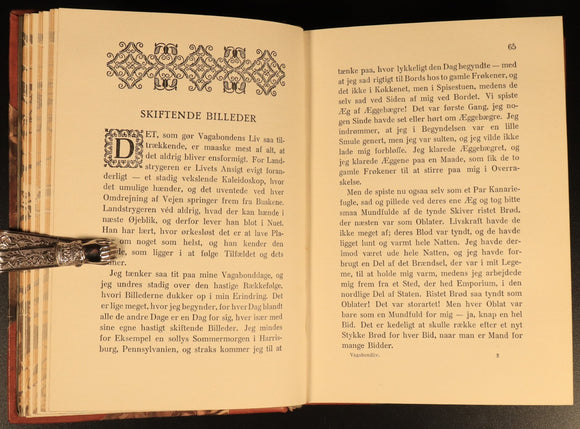 c1930 Vagabondliv by Jack London Samlet Udgave Antique Fiction Book Dutch