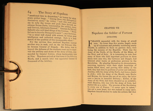 The Story Of Napoleon by Harold F.B. Wheeler 1924 Antique History Book