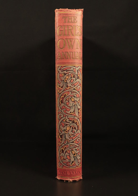 The Girls Own Annual 1919 Antique British Illustrated Girls Book Volume 39