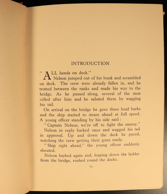 Dog Nelson A.B. by G. Campbell 1938 Antique Maritime Theme Children's Book 1st