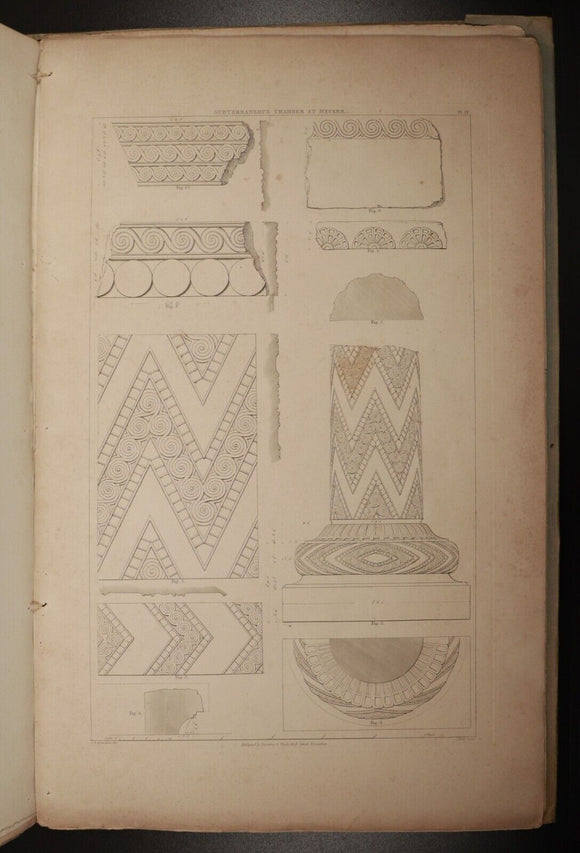1837 Series Of Examples Of Grecian Ornament Antiquarian Architecture Book Plates