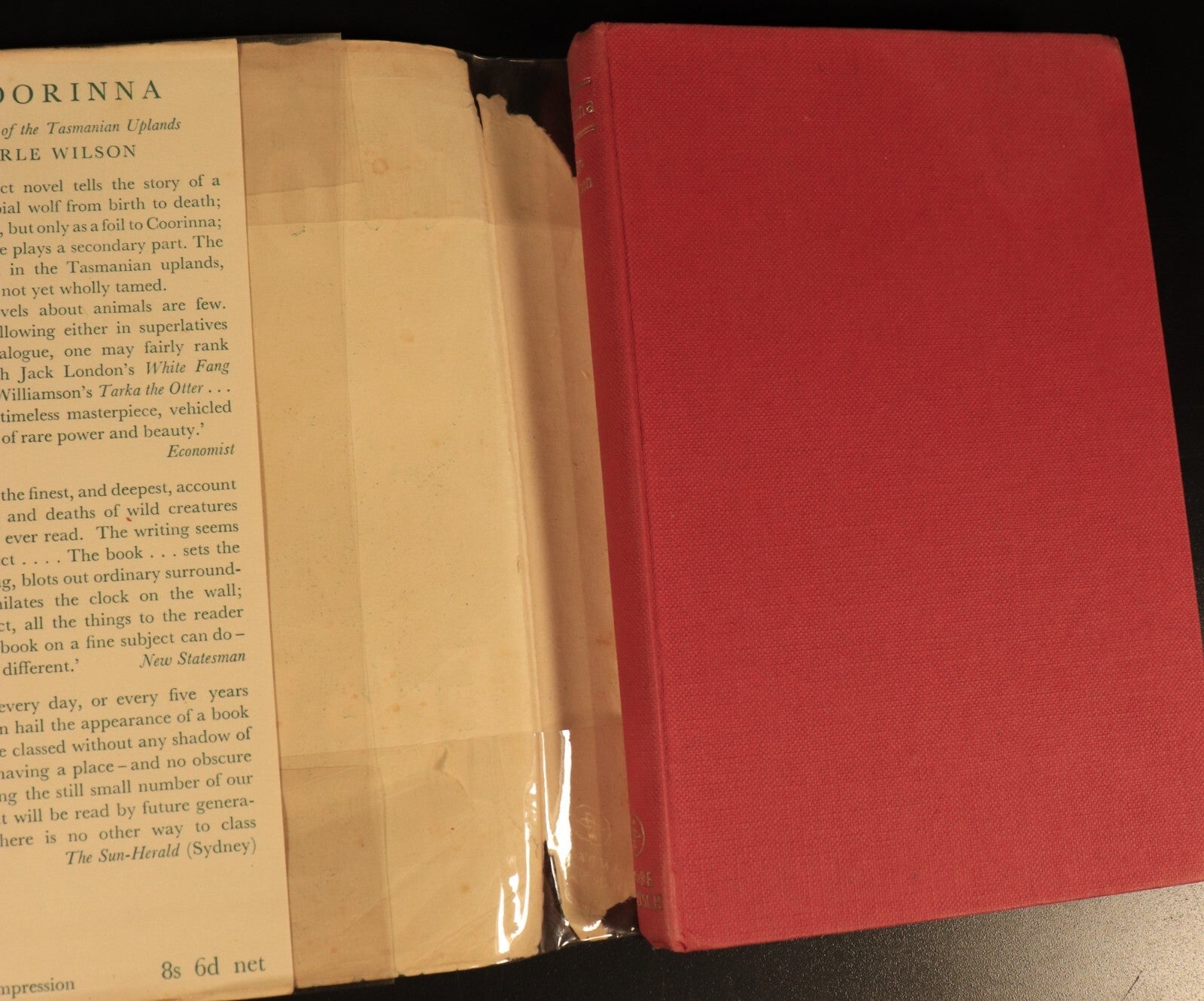 1953 Coorinna by Erle Wilson Vintage Australian Fiction Book Tasmanian Uplands