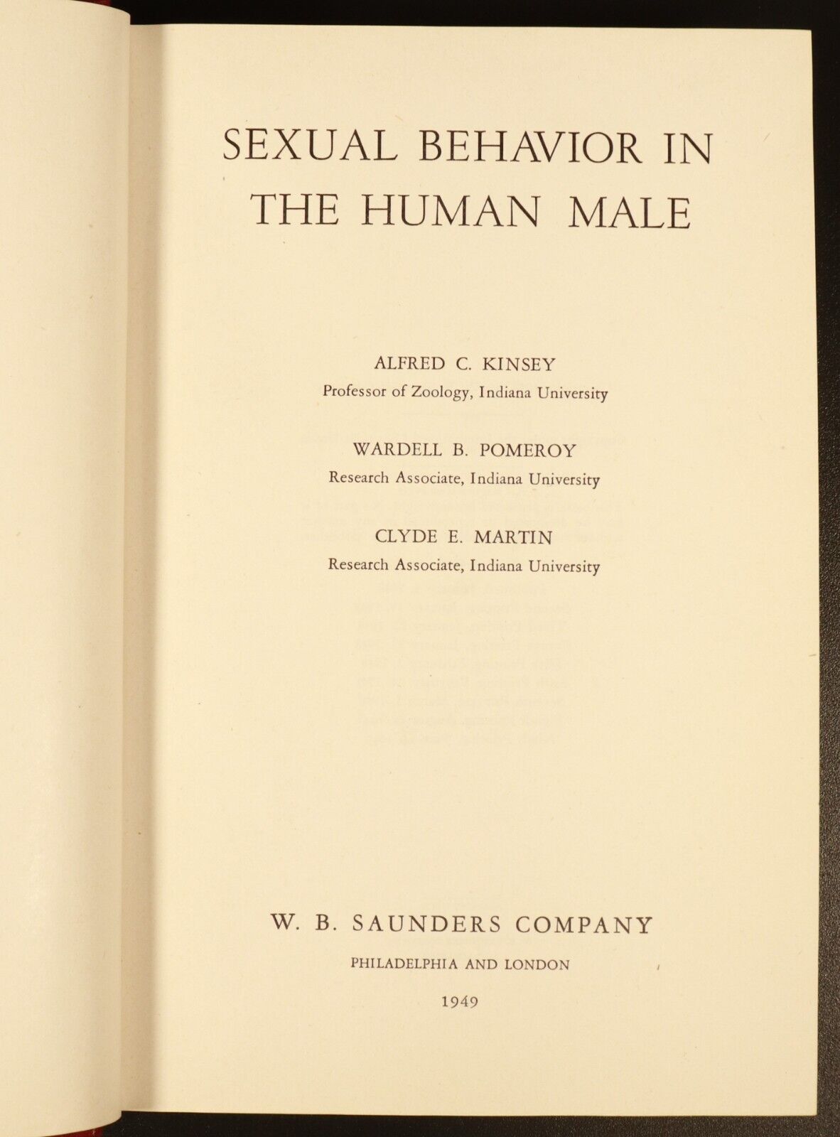 1949 Sexual Behavior In The Human Male Sex Psychology Reference Book Dustjacket