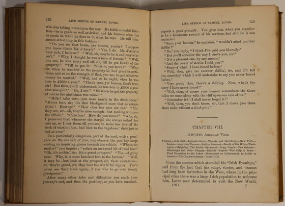 1880 Samuel Lover: A Biographical Sketch Antique British Literature Book