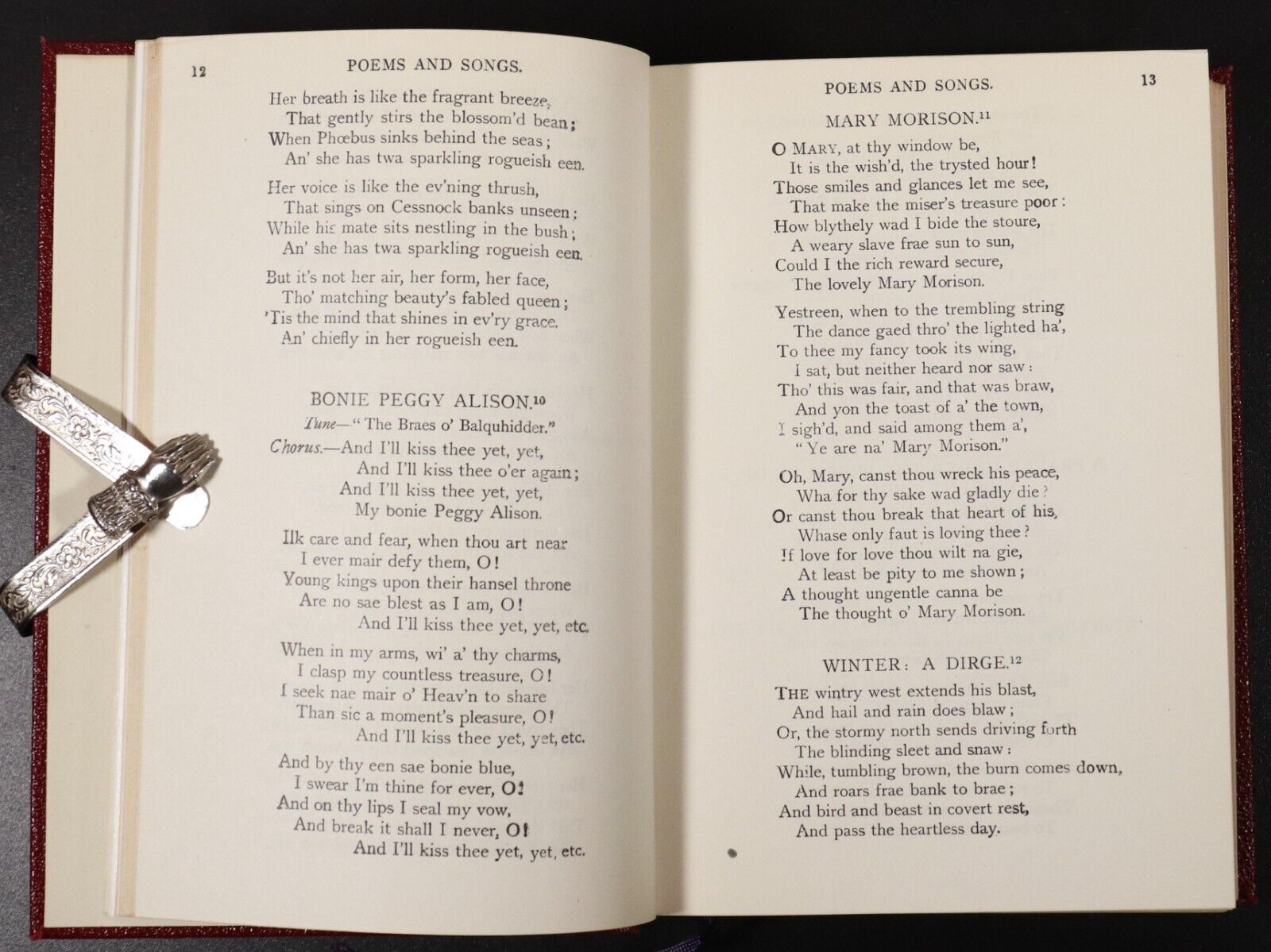 c1950 Burns' Poetical Works by Robert Burns Scottish Poetry Book W.H. Davies